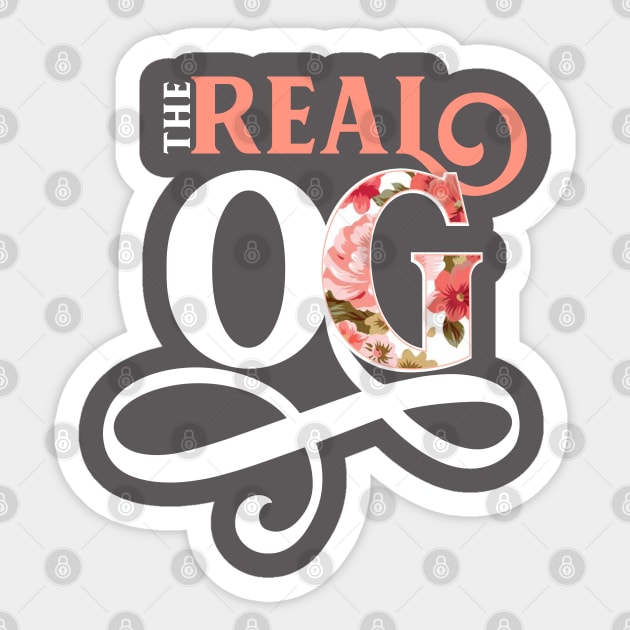 The Real OG Original Gangster Feminine Floral Sticker by figandlilyco